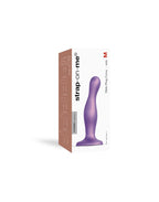 Strap-On-Me - Dildo Plug Curvy Maat M - Metallic Paars