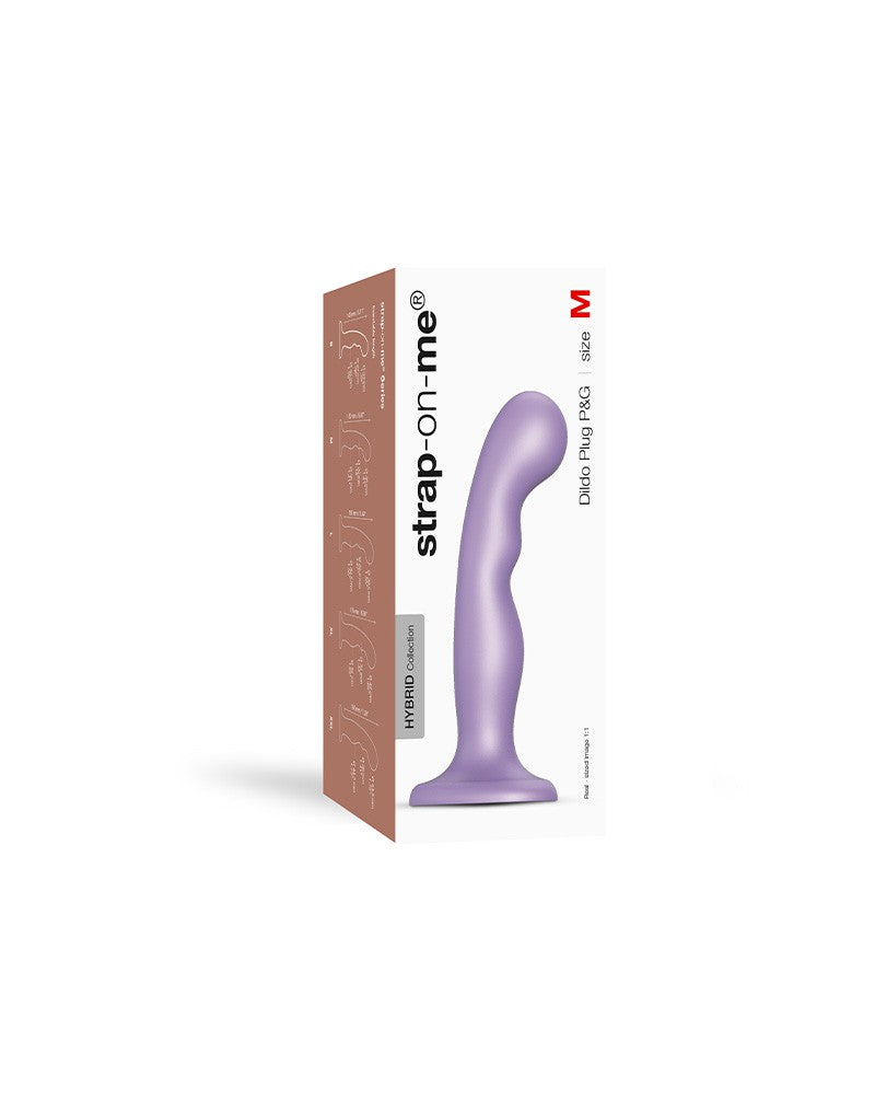 Strap-On-Me - Dildo Plug P&G Maat M - Metallic Lila
