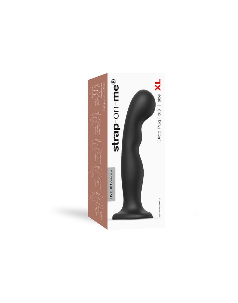 Strap-On-Me - Dildo Plug P&G Maat XL - Zwart