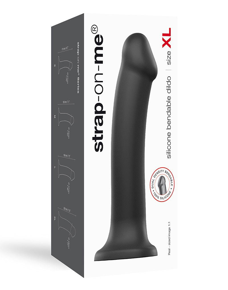 Strap-On-Me Dual Density Dildo Black XL
