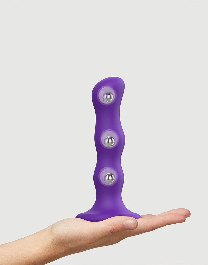 Strap-On-Me - Geisha Balls - Dildo met Roterende Ballen Maat M - Paars