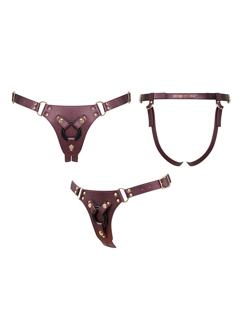 Strap-On-Me - Harnais Simili Generous - Aubergine