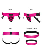 Strap-On-Me - Harness Curious - Strap-On Harnas One Size - Metallic Fuchsia