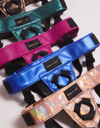 Strap-On-Me - Harness Curious - Strap-On Harnas One Size - Metallic Groen