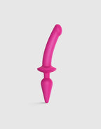 Strap-On-Me - Semi-Realistische Switch Plug-In - 2-in-1 Dildo & Butt Plug Maat L - Roze