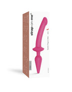 Strap-On-Me - Semi-Realistische Switch Plug-In - 2-in-1 Dildo & Butt Plug Maat S - Roze