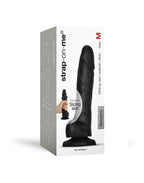 Strap-On-Me - Sliding Skin Realistische Dildo Maat M - Zwart