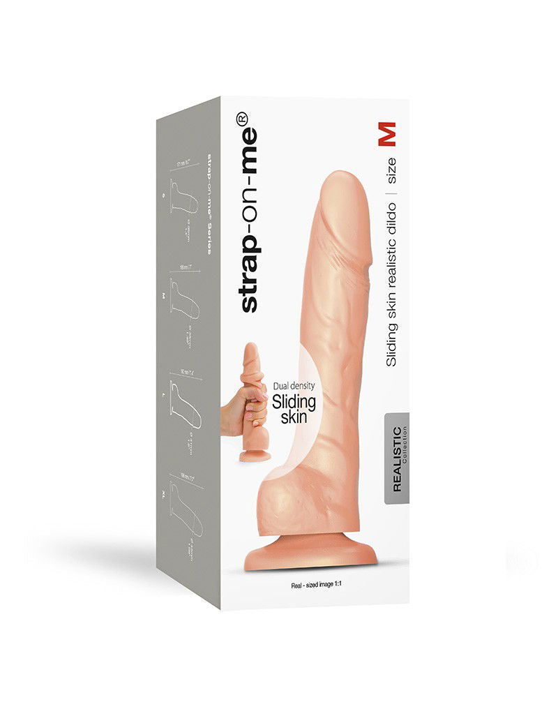 Strap-On-Me - Sliding Skin Realistische Dildo Maat M - Nude