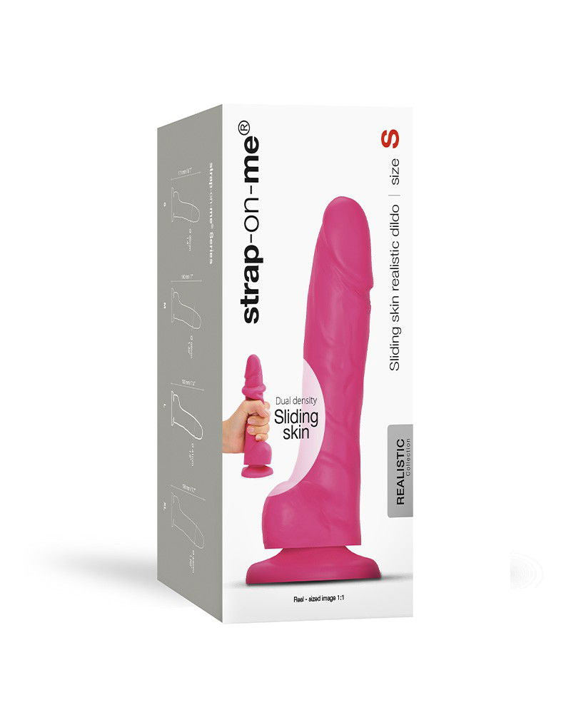 Strap-On-Me - Sliding Skin Realistic Dildo Maat S - Roze