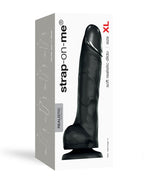 Strap-On-Me - Soft Realistic Dildo Size XL - Zwart