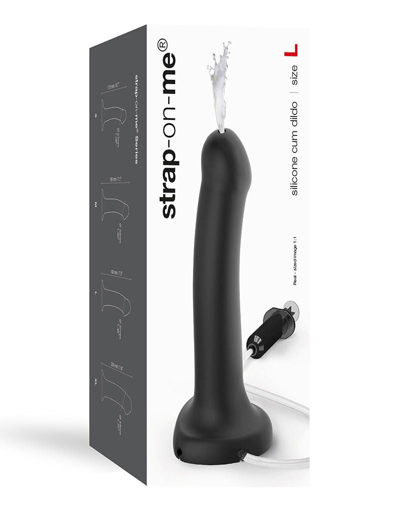 Strap-On-Me - Squirting Cum Dildo Maat L - Zwart
