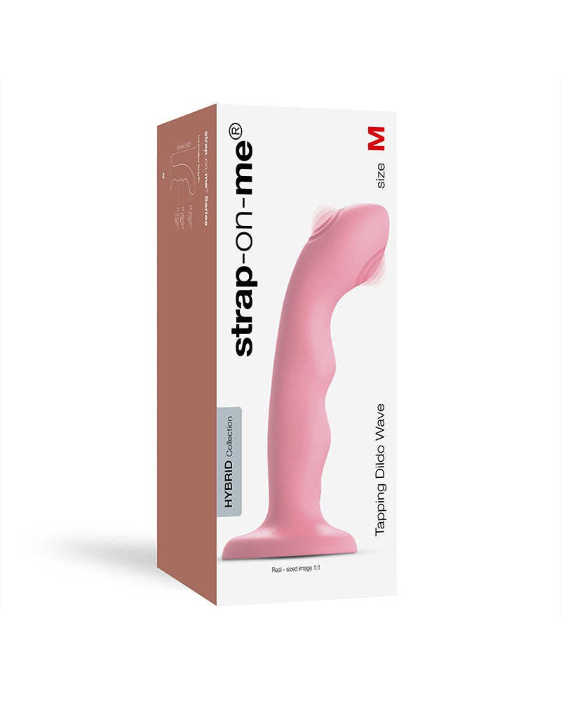 Strap-On-Me - Tappende Dildo Wave - Roze Koraal