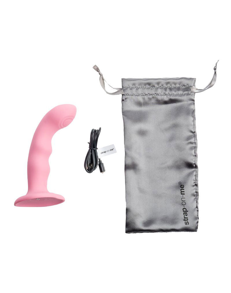 Strap-On-Me - Tappende Dildo Wave - Roze Koraal