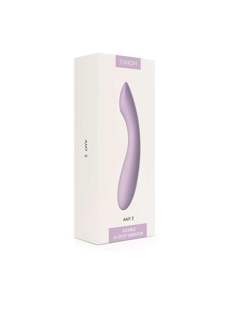 SVAKOM - Amy 2 - Flexibele G-Spot Vibrator - Lila