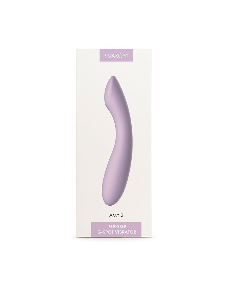 SVAKOM - Amy 2 - Flexibele G-Spot Vibrator - Lila