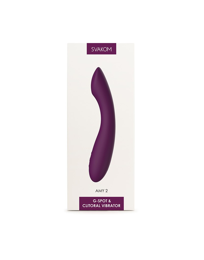 SVAKOM - Amy 2 - Flexibele G-Spot Vibrator - Paars