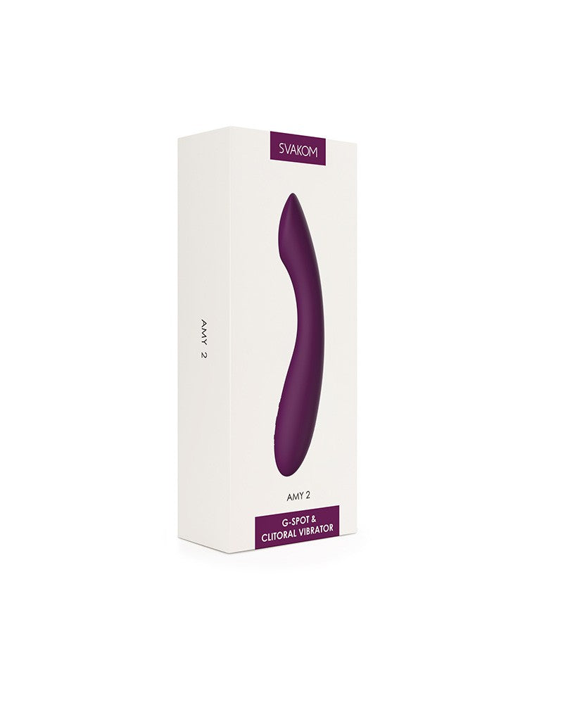 SVAKOM - Amy 2 - Flexibele G-Spot Vibrator - Paars