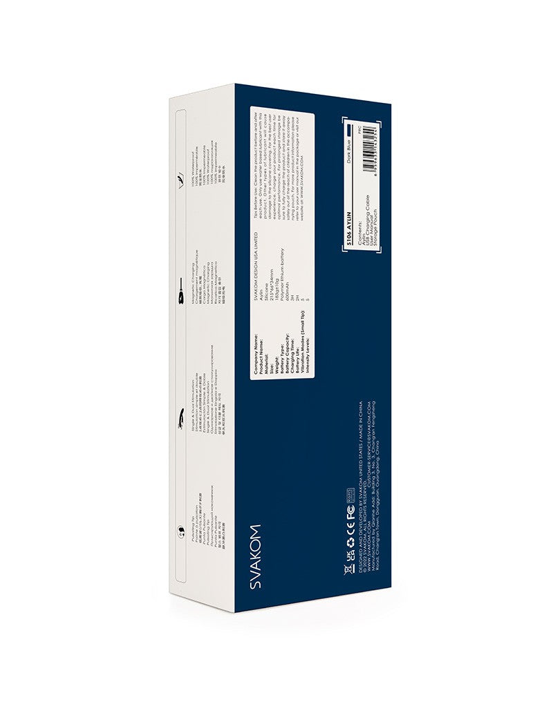 SVAKOM - Aylin - Rabbit Vibrator met Pulserende Tip - Blauw