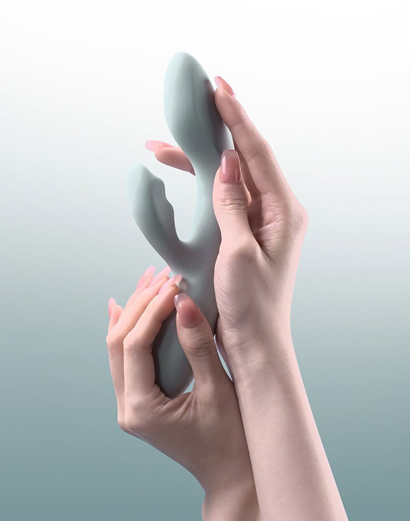 SVAKOM - Chika - verwarmende Rabbit Vibrator App controlled  - Grijs