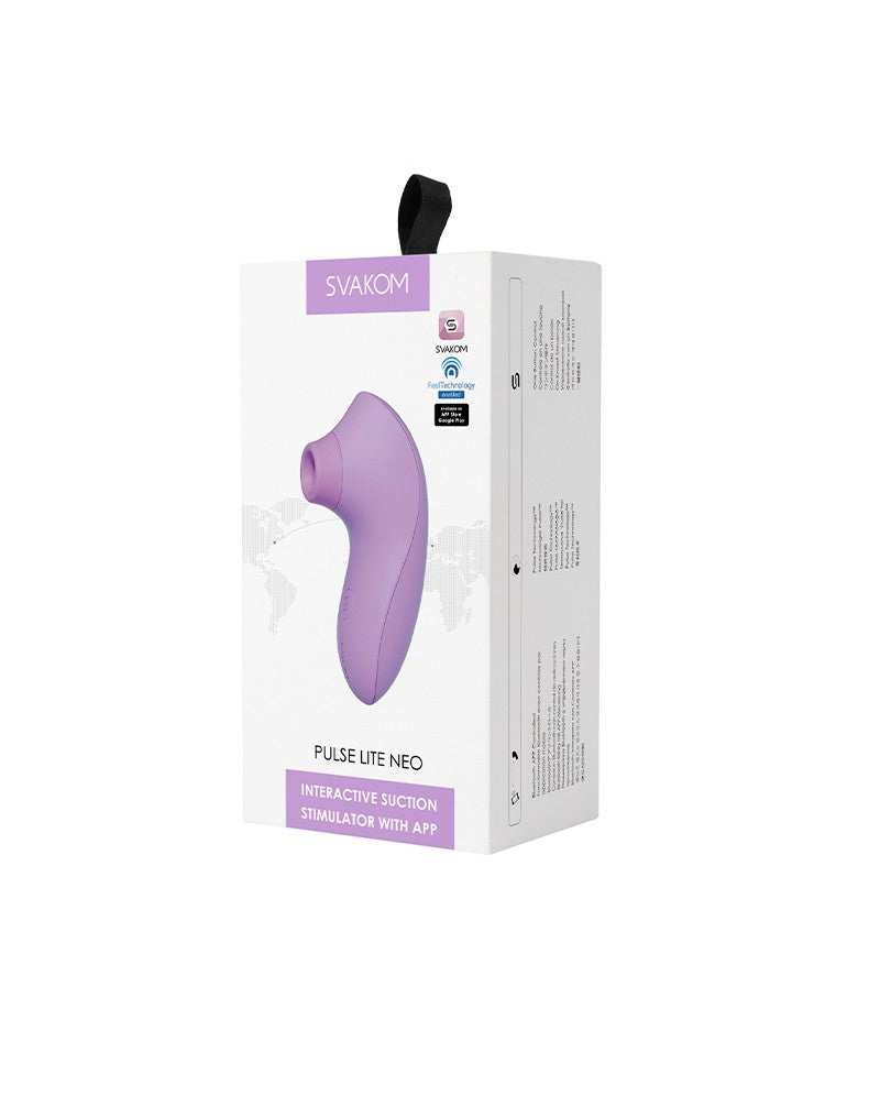 SVAKOM - Pulse Lite Neo - Luchtdruk Vibrator (met App-bediening) - Lila