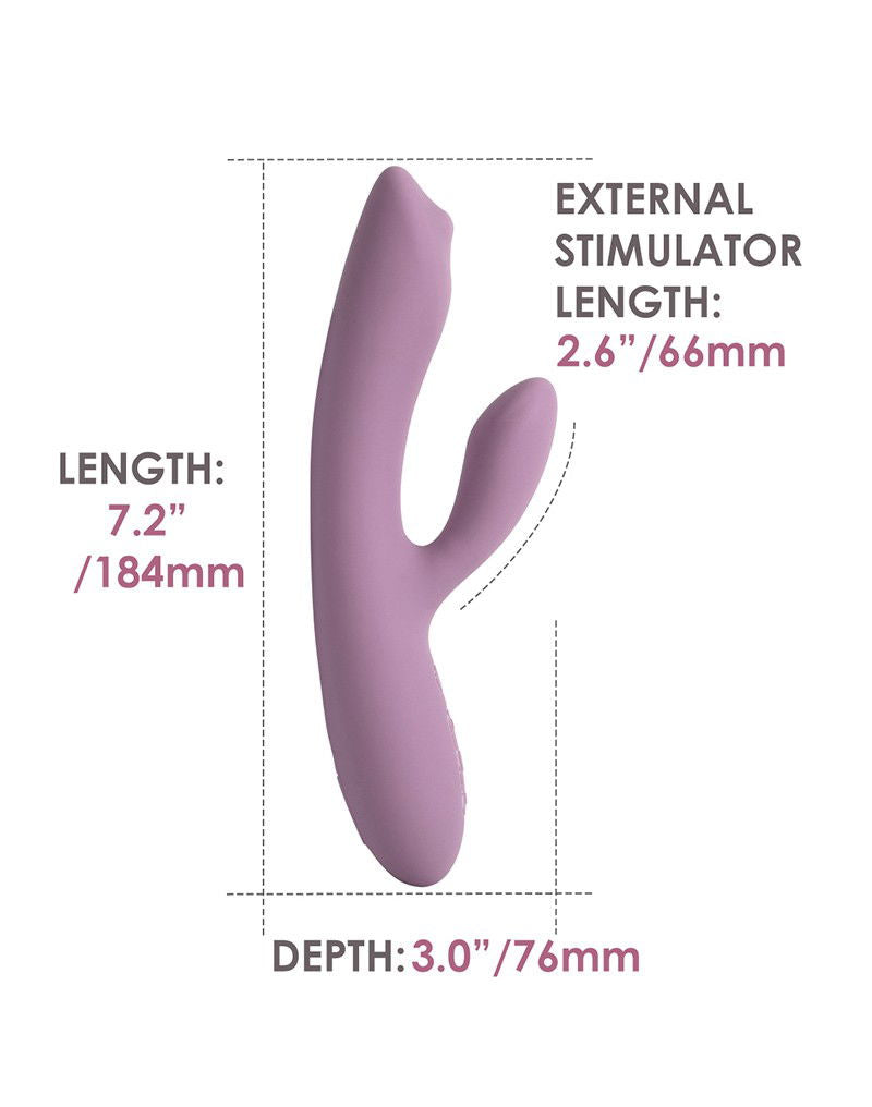 SVAKOM - Trysta Neo - Interactive Rabbit Vibrator with G-Spot Ball - Pink