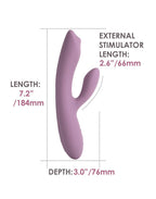 SVAKOM - Trysta Neo - Interactive Rabbit Vibrator with G-Spot Ball - Pink
