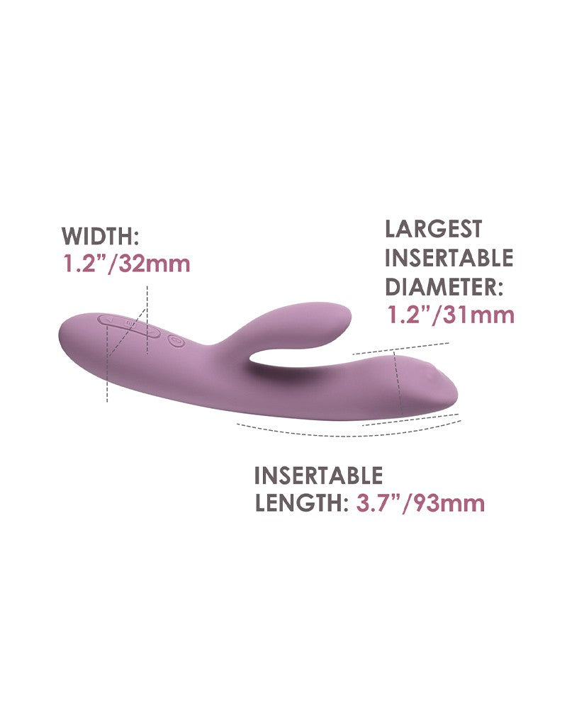 SVAKOM - Trysta Neo - Interactive Rabbit Vibrator with G-Spot Ball - Pink