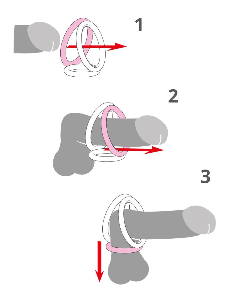 Rimba Triangel Cock en Balls Rings (7382)