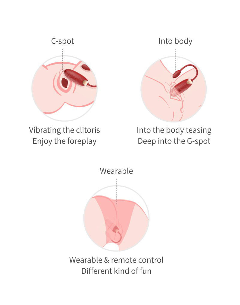 Viotec - Oliver Pro - Draagbare Vibrator met Appbediening - Goud & Wijnrood