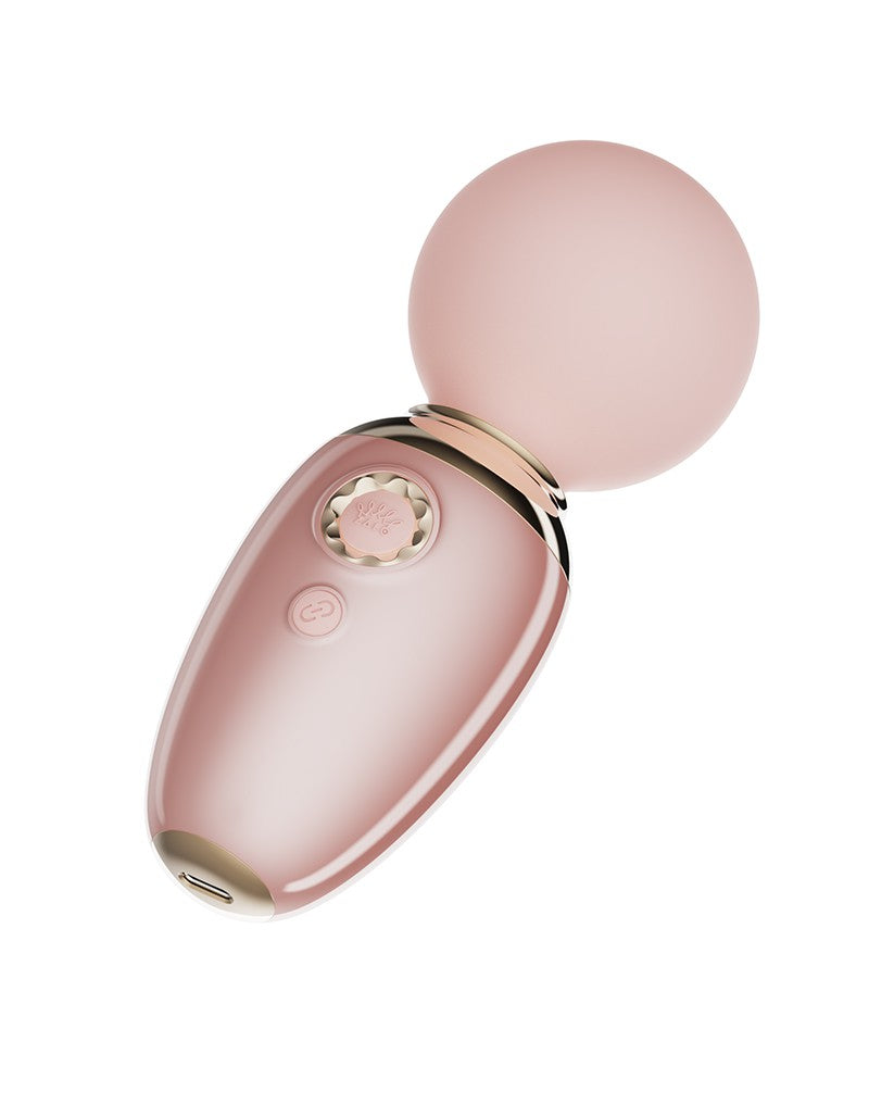 ZALO - Ava - Verwarming Mini Wandvibrator (met appbediening) - Lichtroze