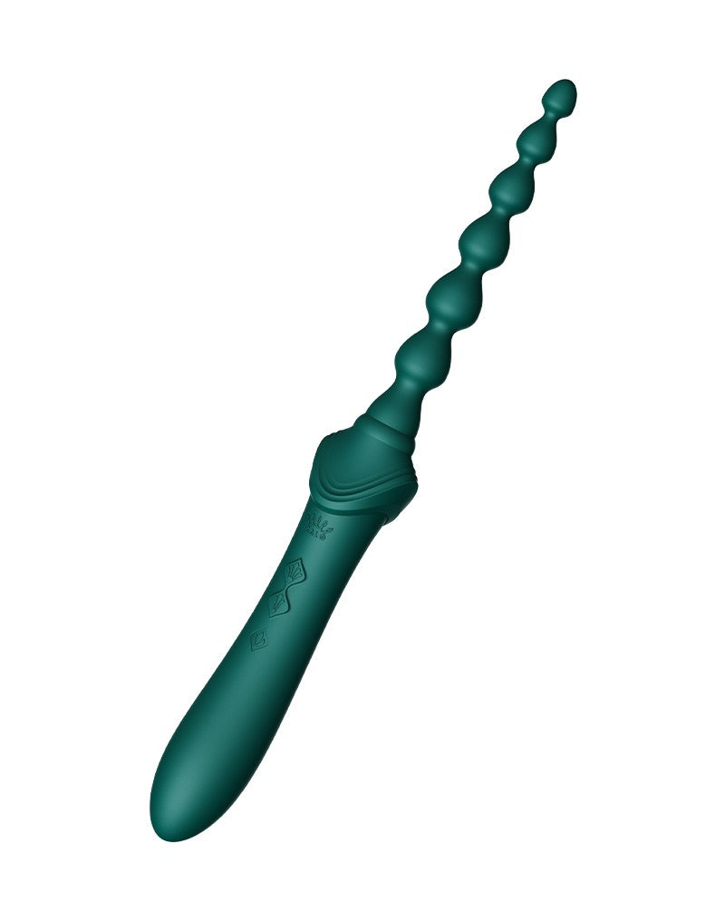 ZALO - Bess 2 - Verwarmende Clitoris Massager met 4 opzetstukken - Groen