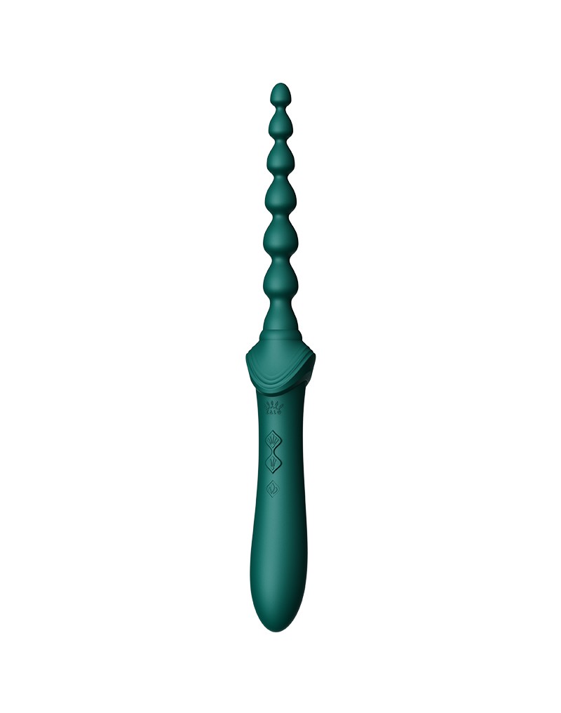 ZALO - Bess 2 - Verwarmende Clitoris Massager met 4 opzetstukken - Groen