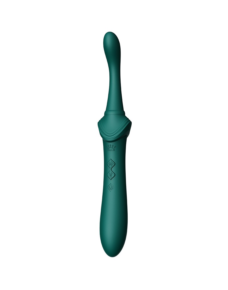 ZALO - Bess 2 - Verwarmende Clitoris Massager met 4 opzetstukken - Groen