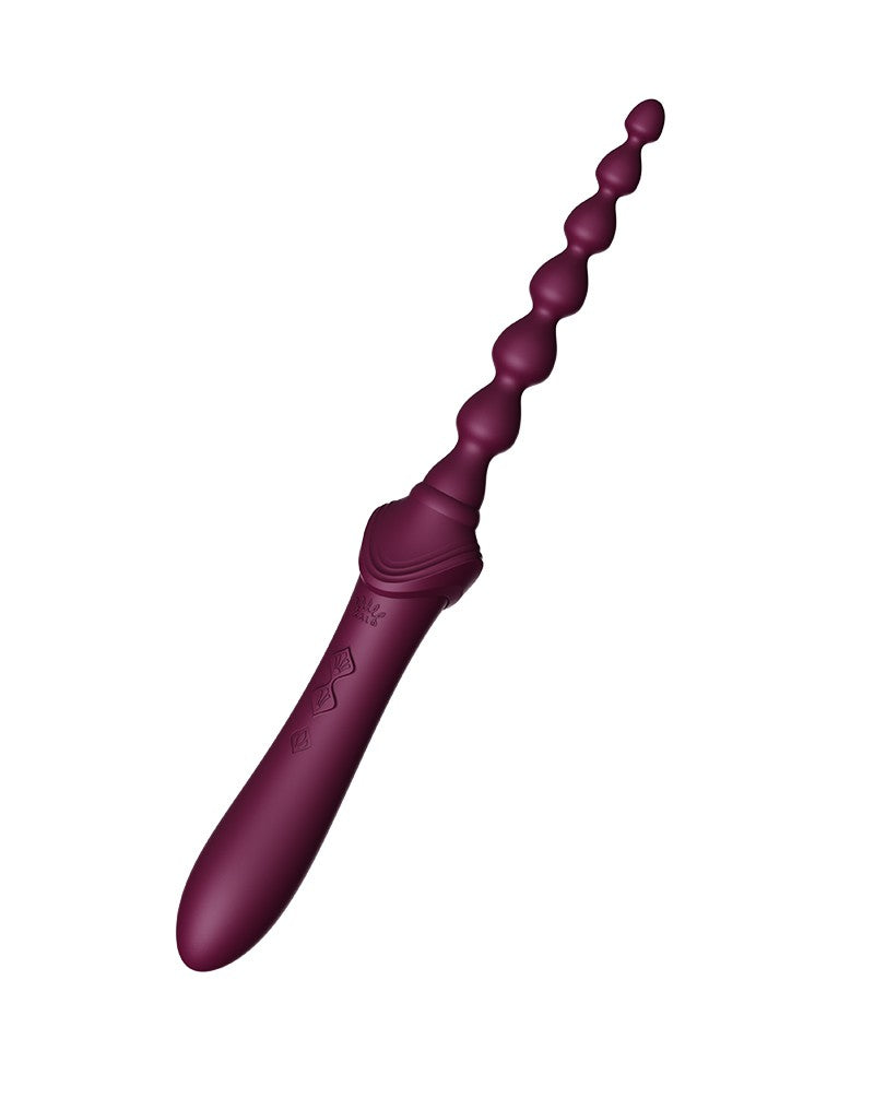 ZALO - Bess 2 - Verwarmende Clitoris Massager met 4 opzetstukken - Paars