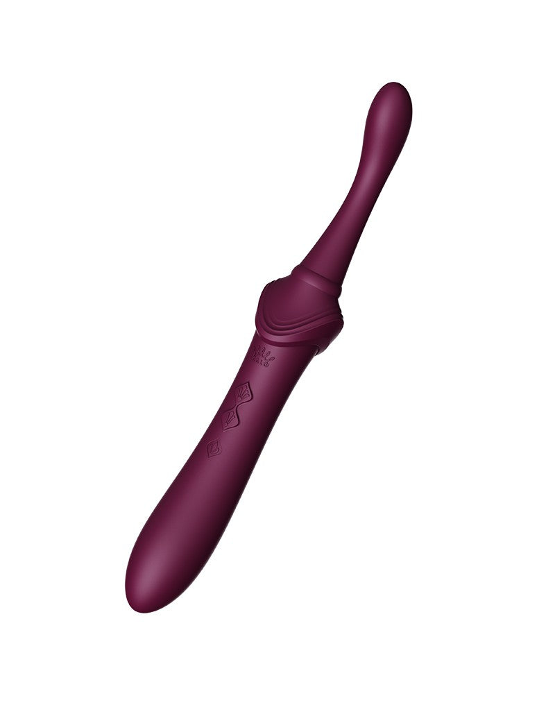 ZALO - Bess 2 - Verwarmende Clitoris Massager met 4 opzetstukken - Paars