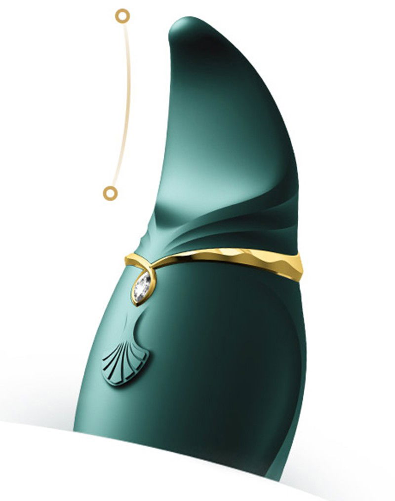 ZALO Hero Jewel Green - Clitoral PulseWave Massager